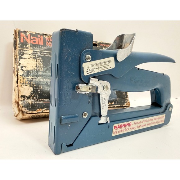 Swingline Other - Vintage Swingline Whammer 2001 Manual Nail Gun Driver Heavy Duty Tool With Box